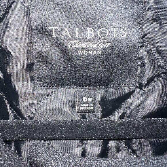 Talbots Women’s Trench Coat 16W Wool Blend - Picture 3 of 4